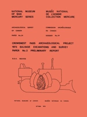 cover image of Crowsnest Pass Archaeological Project